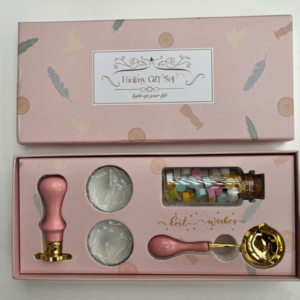 Juego Basico de sello para lacre rosado